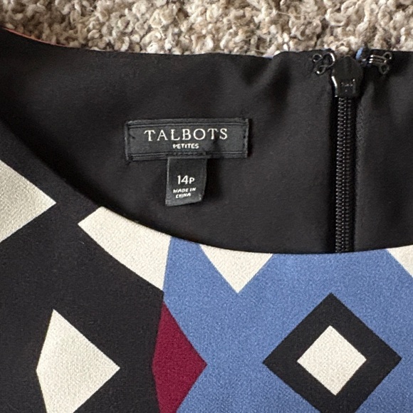 Talbots Multicolor Geometric Dress - Picture 2 of 6